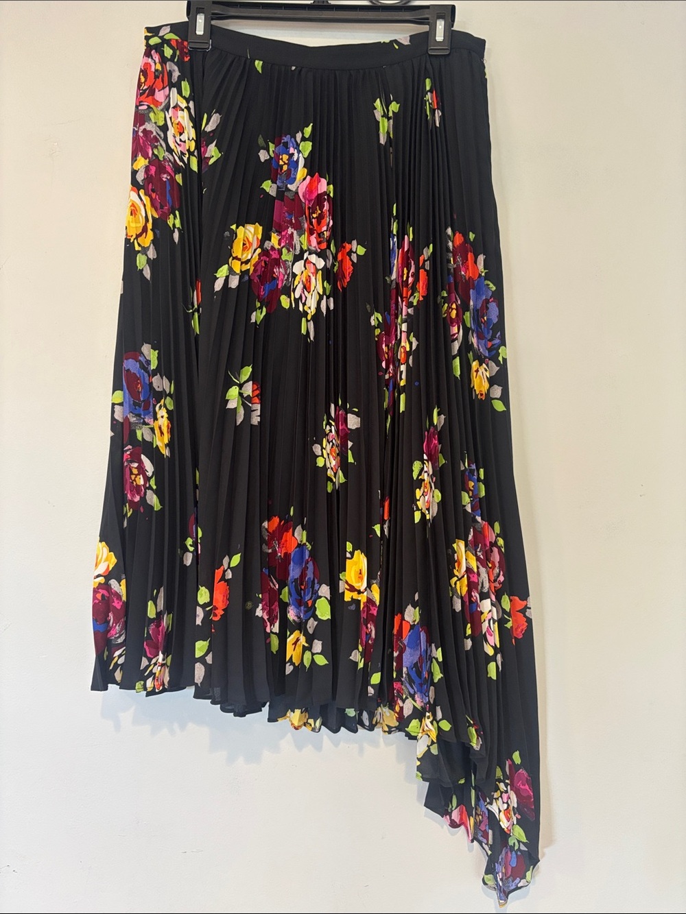 kate spade rare roses Asymmetrical Pleated Skirt